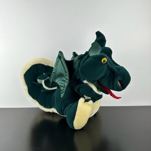 Folkmanis Puppets Winged Green Dragon Hand Puppet 12” Plush Stuffed Animal